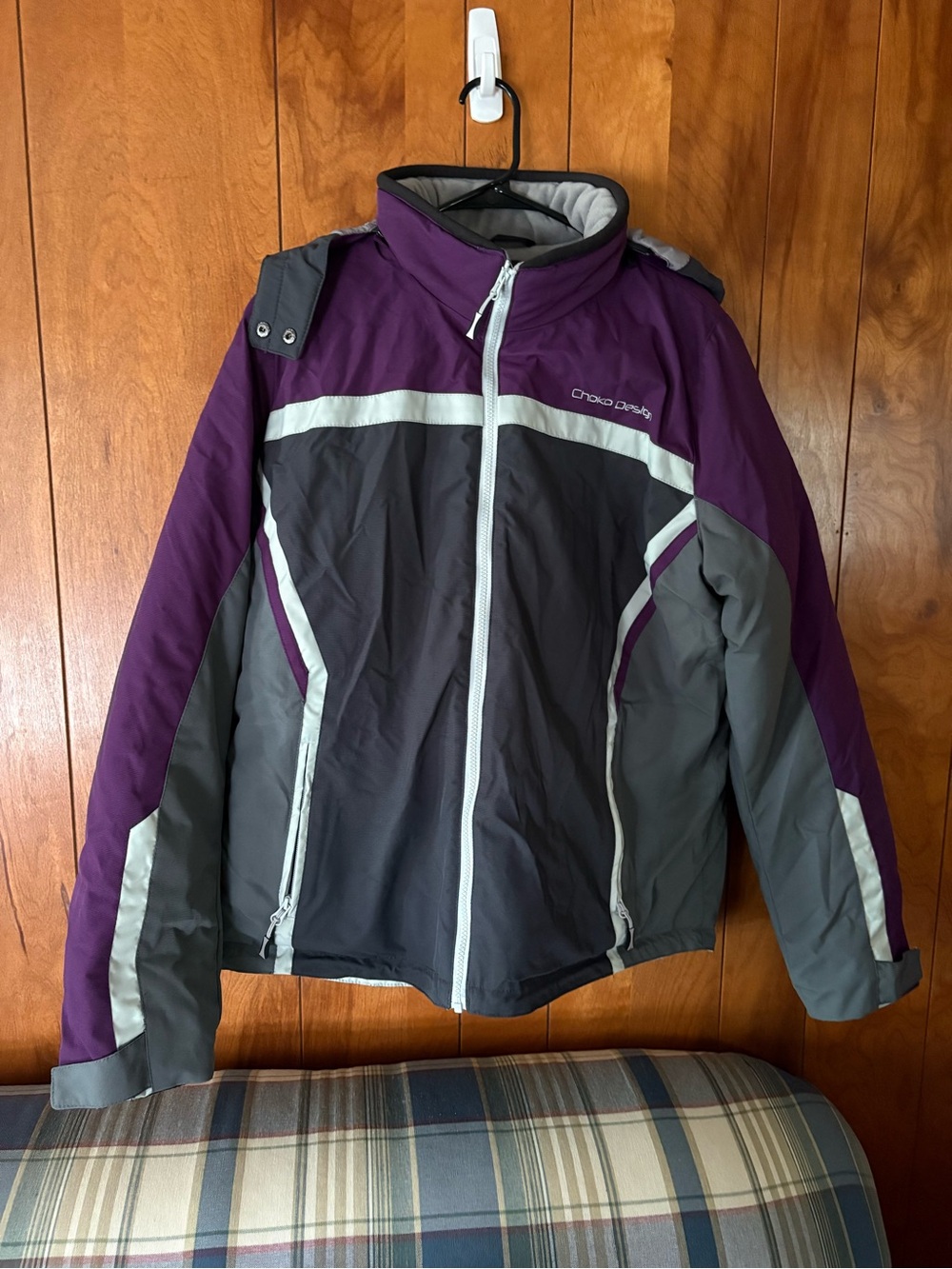 Power Sports Choko Design Grey Fleece Jacket